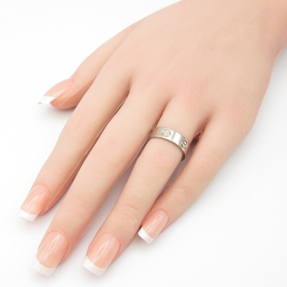 CARTIER 18k Silver Love Ring - Picture 7 of 7